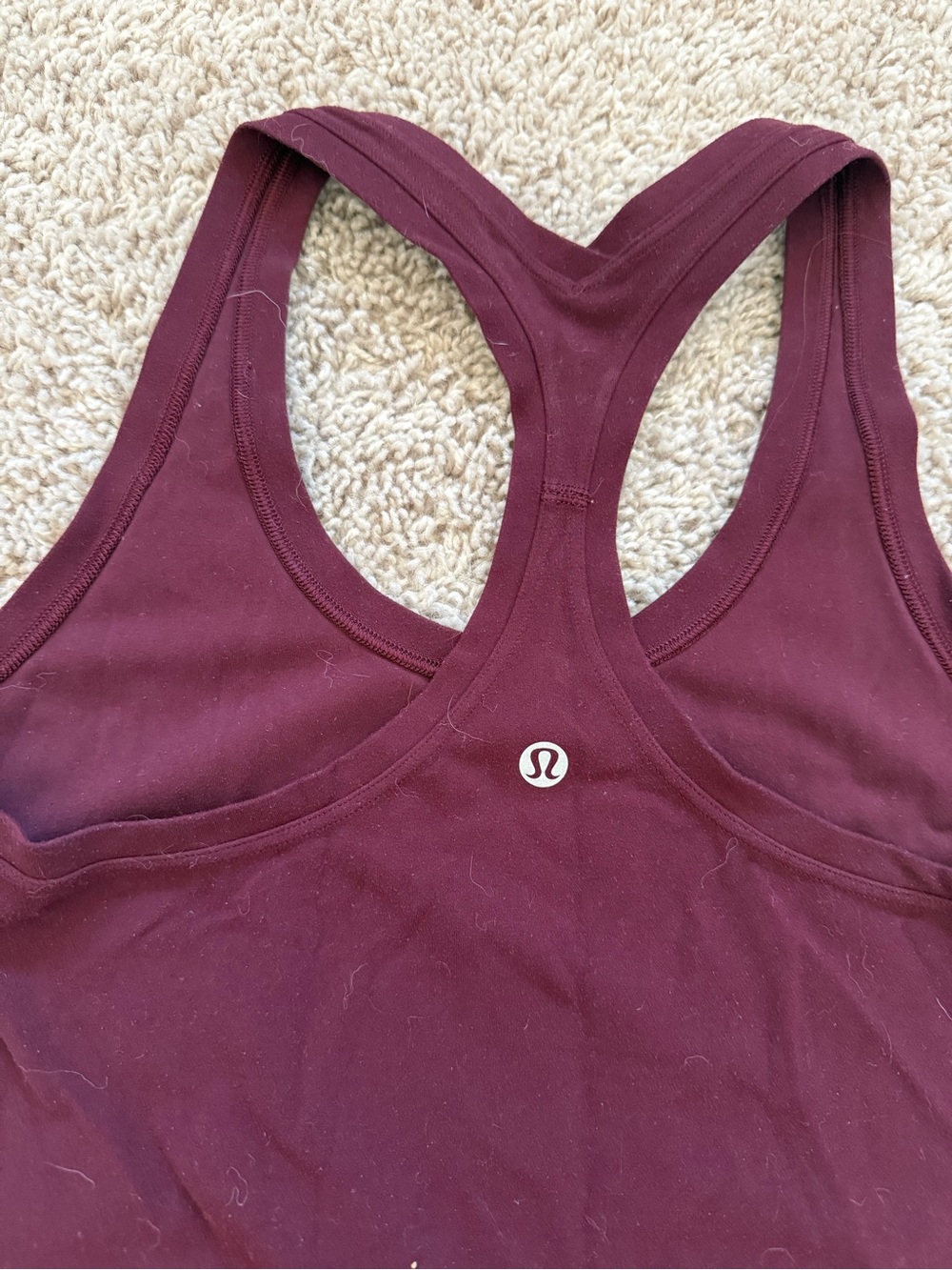 lululemon athletica Women's Maroon Racerback Tank Top